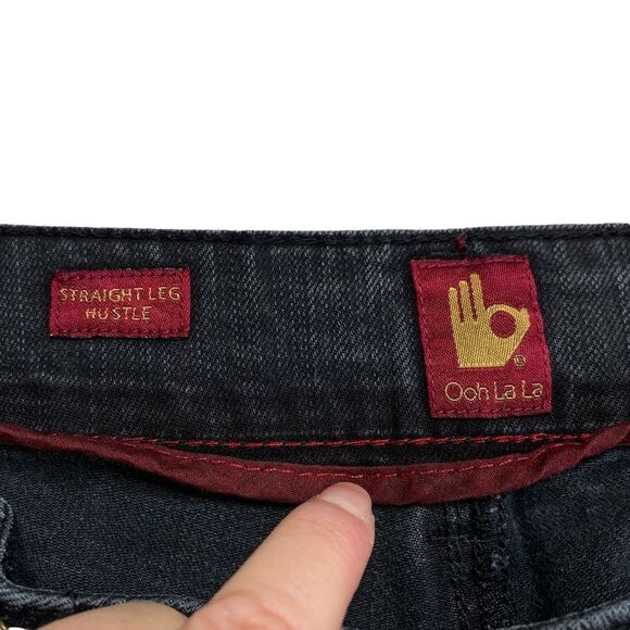 Vintage 80s Sasson Straight Leg Hustle Ooh La La Jeans Sz 14 - Picture 4 of 15